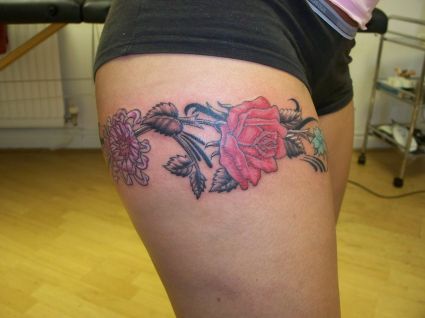 Rose Band Tats Design